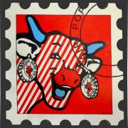 36 d6 72x72cm lettre vache