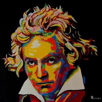 37 b1 50x50cm beethoven