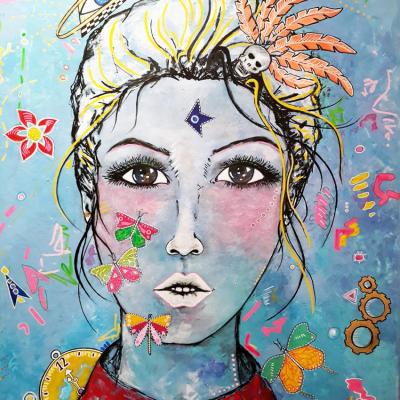 A l aube de midi 65x81 cm 2017
