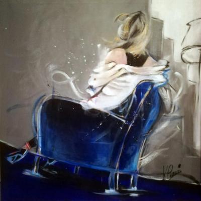 Blue sofa 60x60