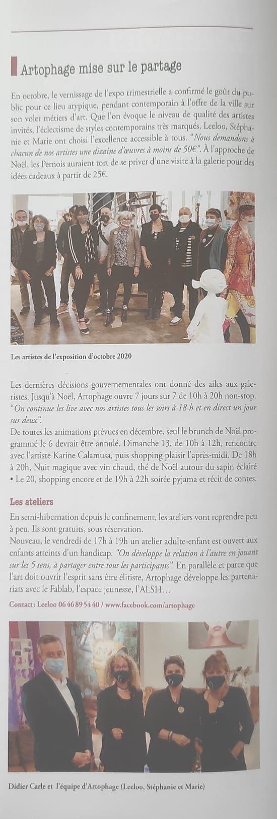 Journal de pernes decembre 2020