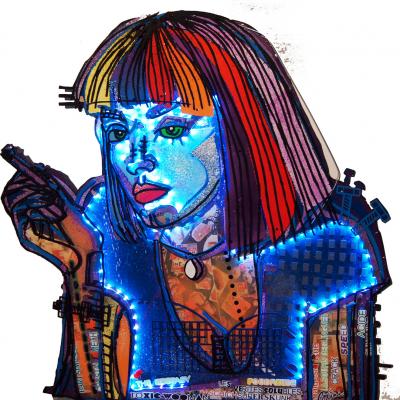 Mia wallace pulp fiction led